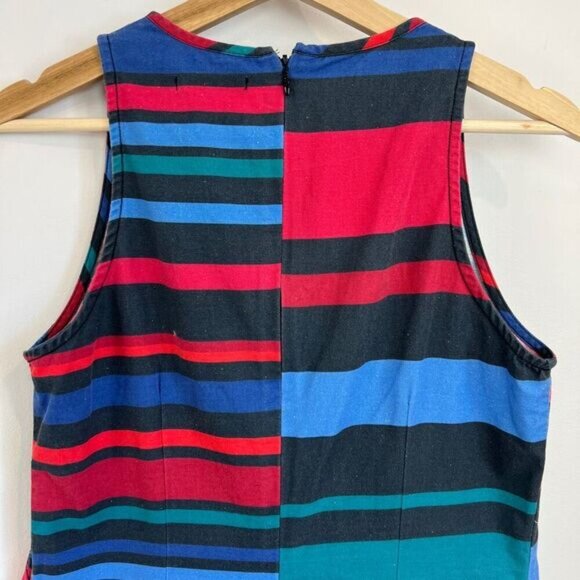 Desigual Women 38 Tammy Bright Vibrant Retro Jersey Knee Length Sleeveless Dress - Picture 10 of 16